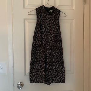 Black and gold romper